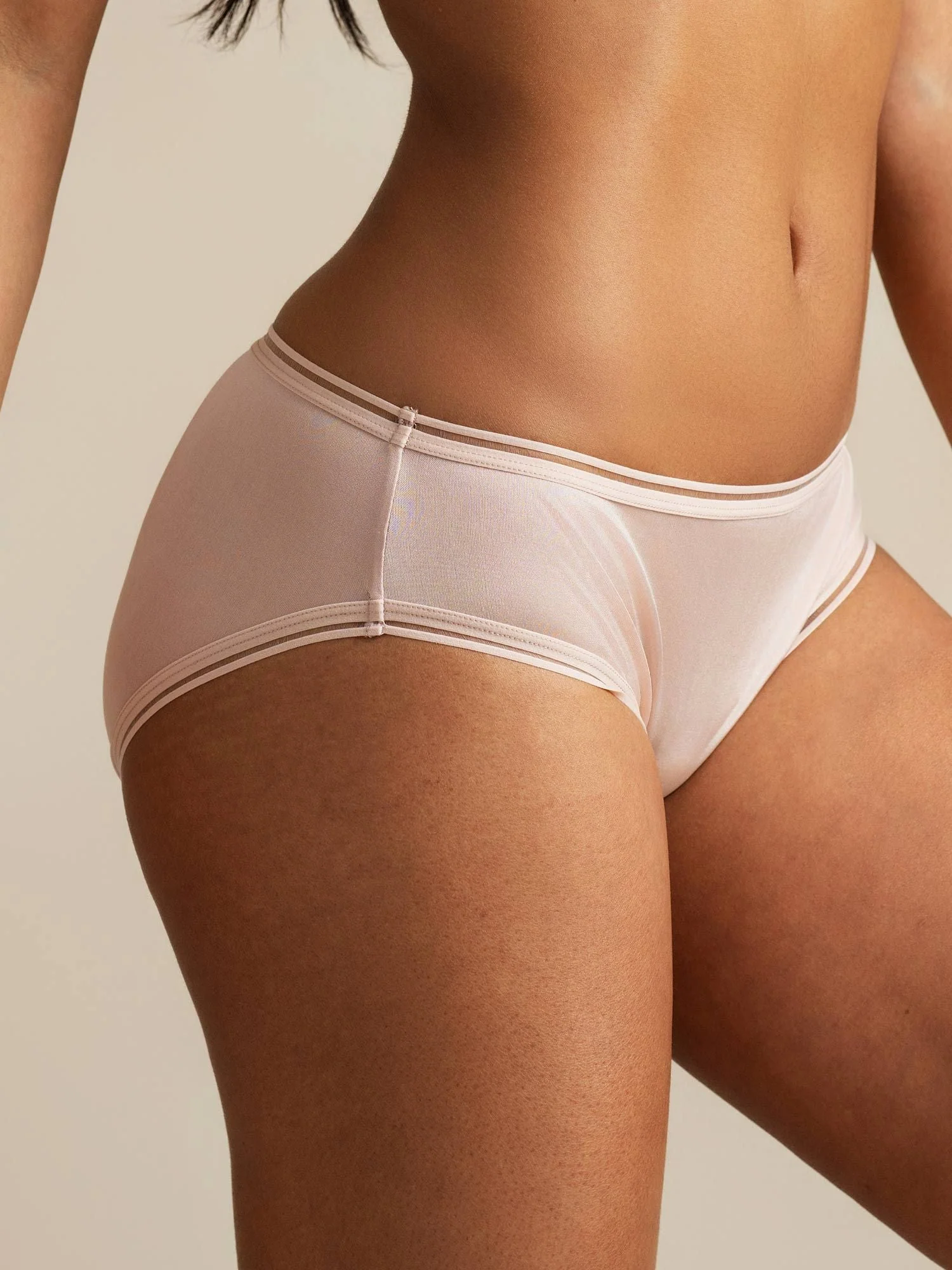 Pantalón de Seda Pura con Borde Fundido - Image 3