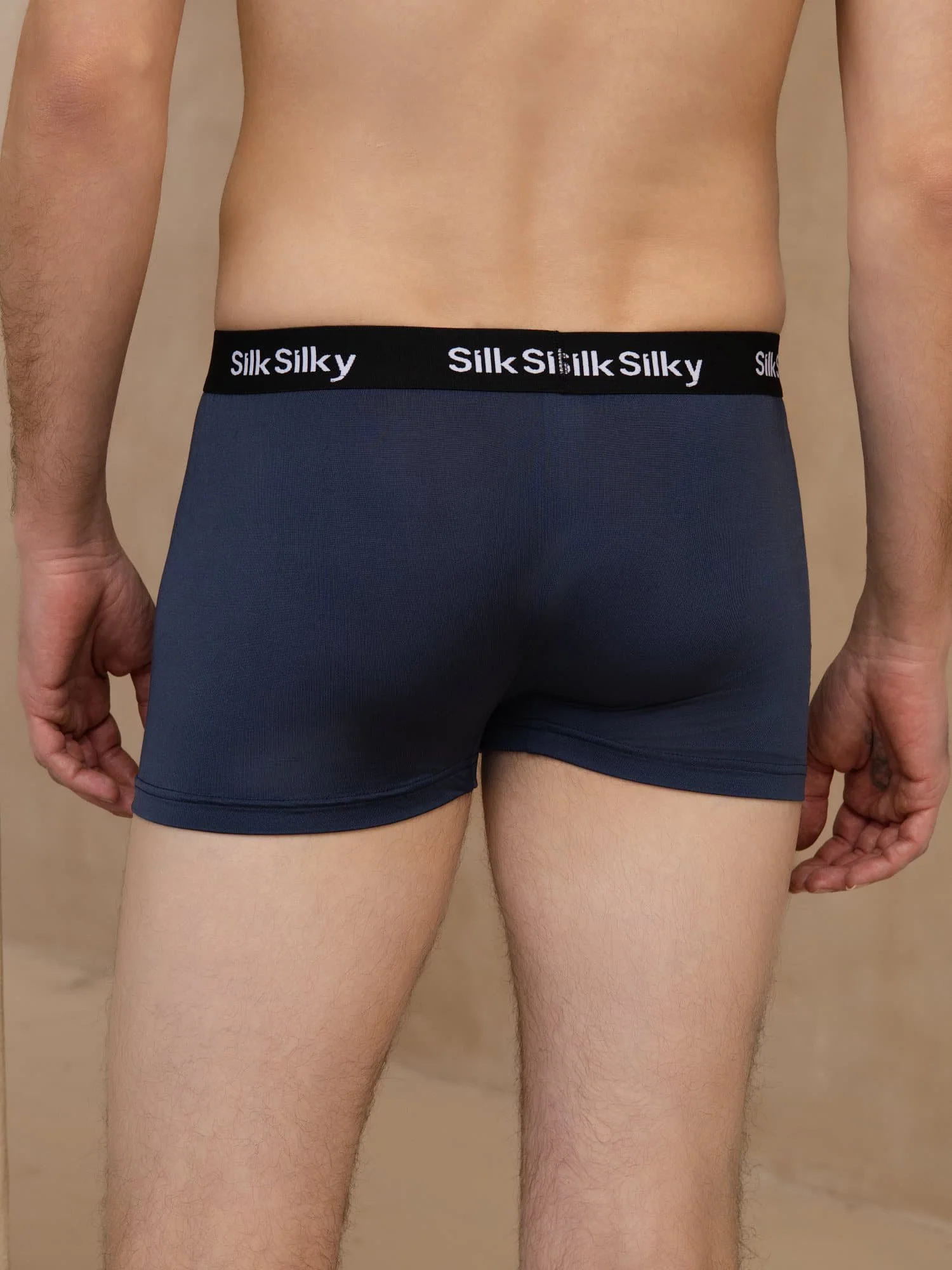 Pura Seda Hombre Comodidad Transpirable Boxer Brief Ropa Interior - Image 11