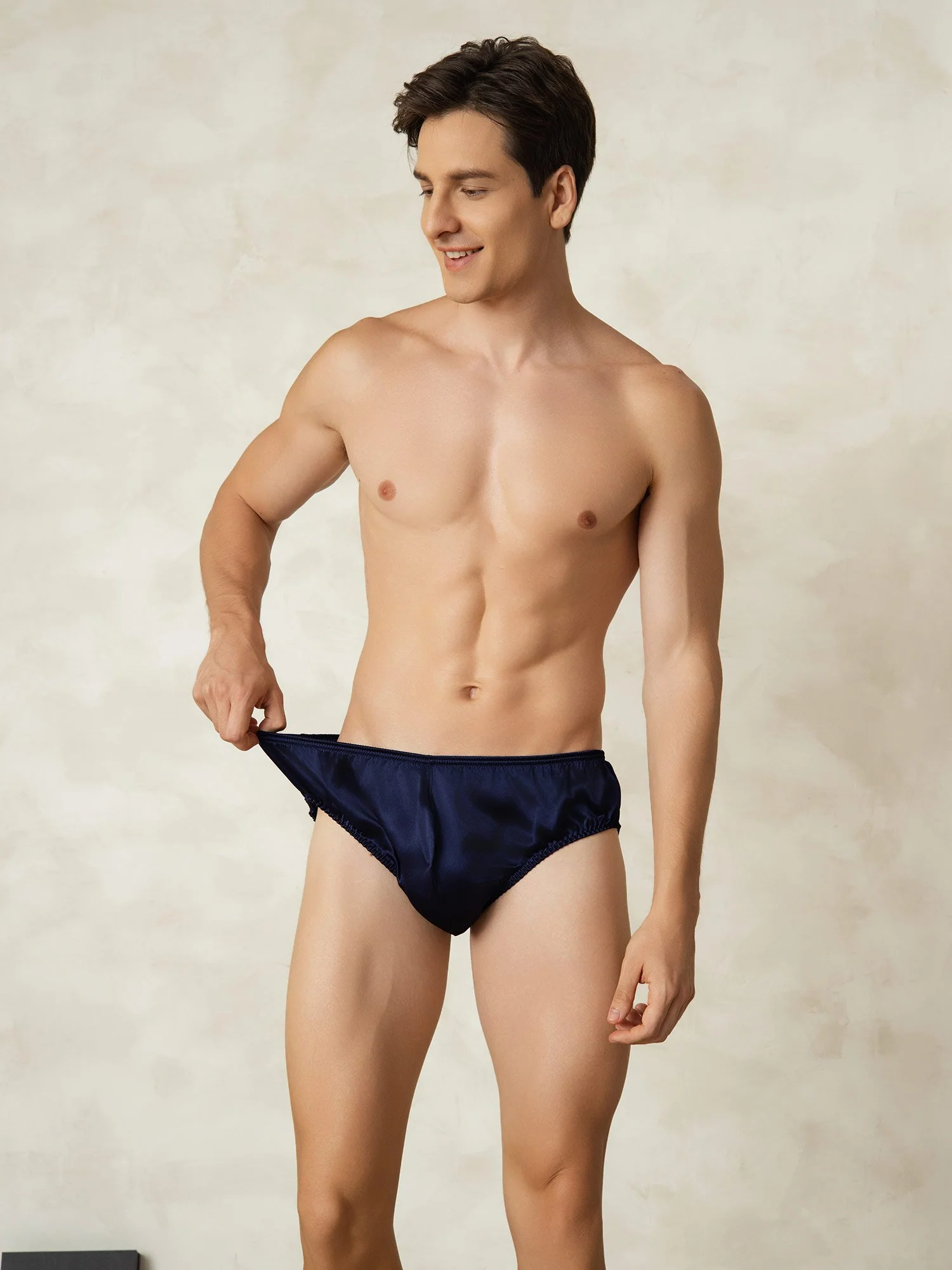 Ropa Interior De Hombres De Pura Seda Con Cintura Elástica - Image 10