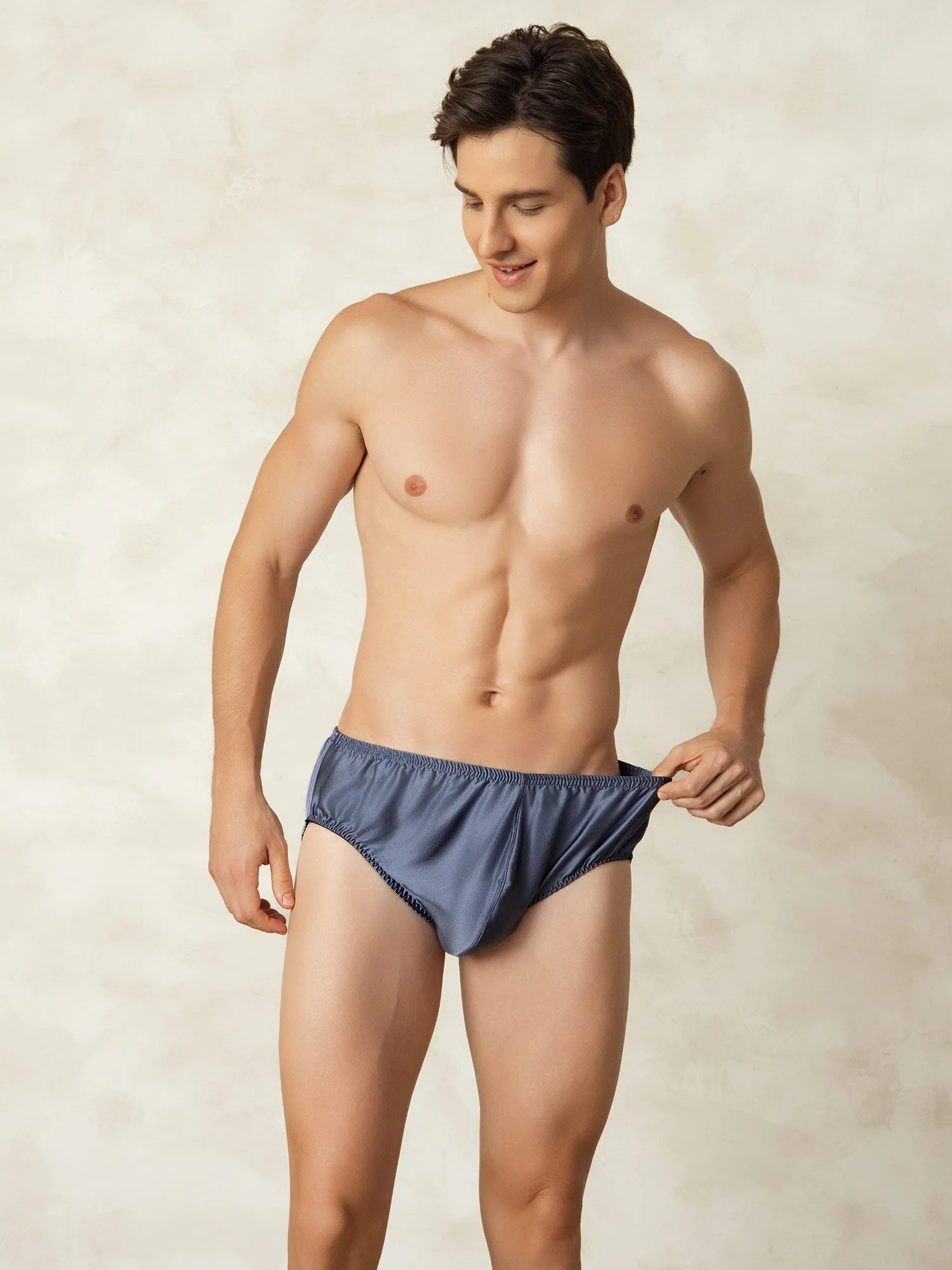 Ropa Interior De Hombres De Pura Seda Con Cintura Elástica - Image 15