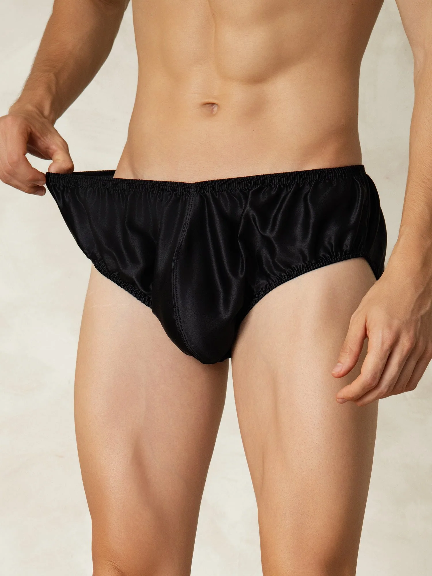 Ropa Interior De Hombres De Pura Seda Con Cintura Elástica - Image 5