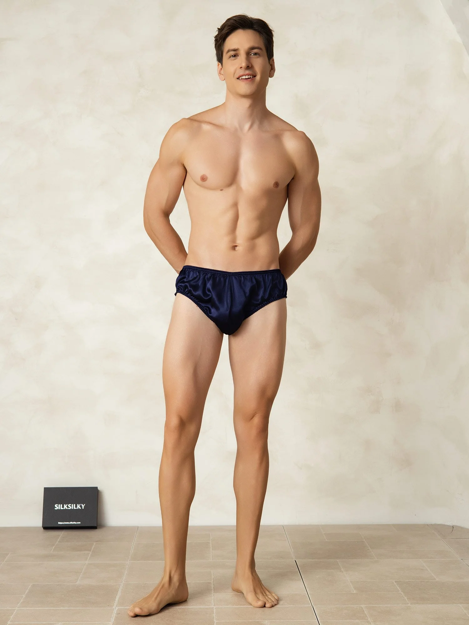 Ropa Interior De Hombres De Pura Seda Con Cintura Elástica - Image 8