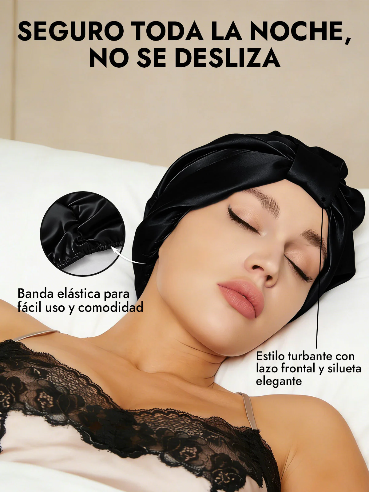 Gorro Turbante de Seda Pura - Image 10