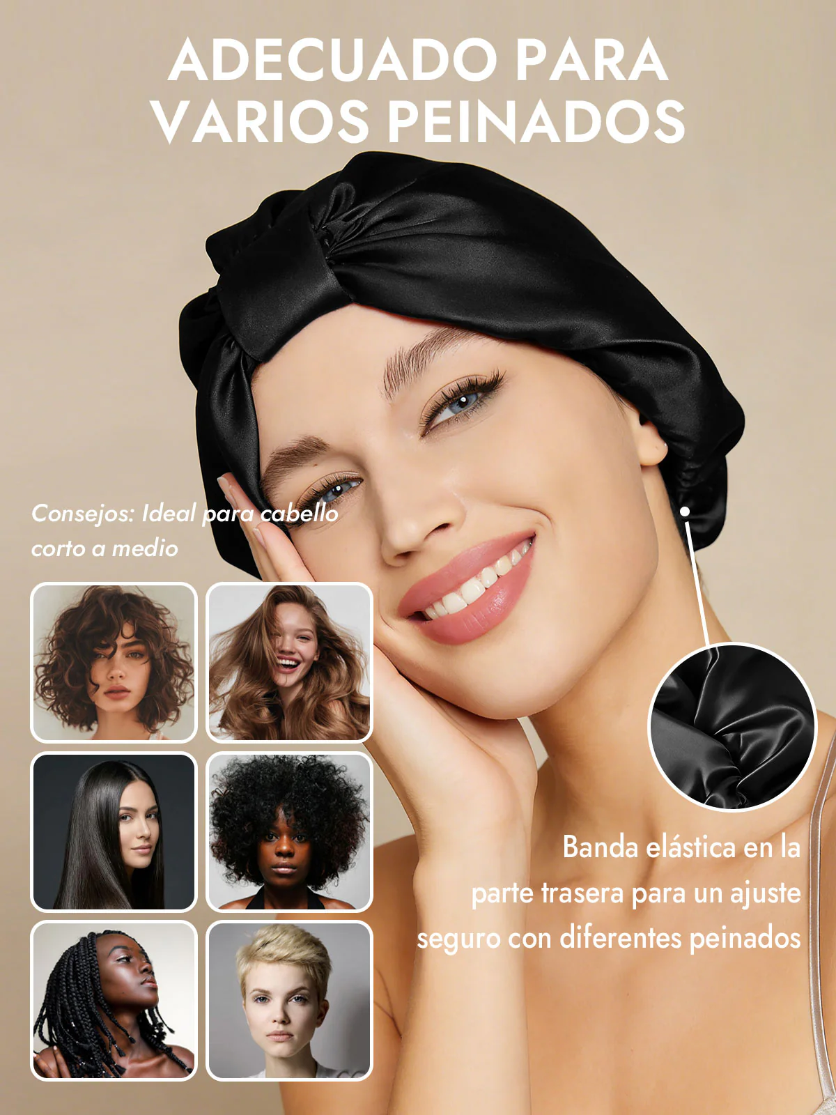 Gorro Turbante de Seda Pura - Image 11