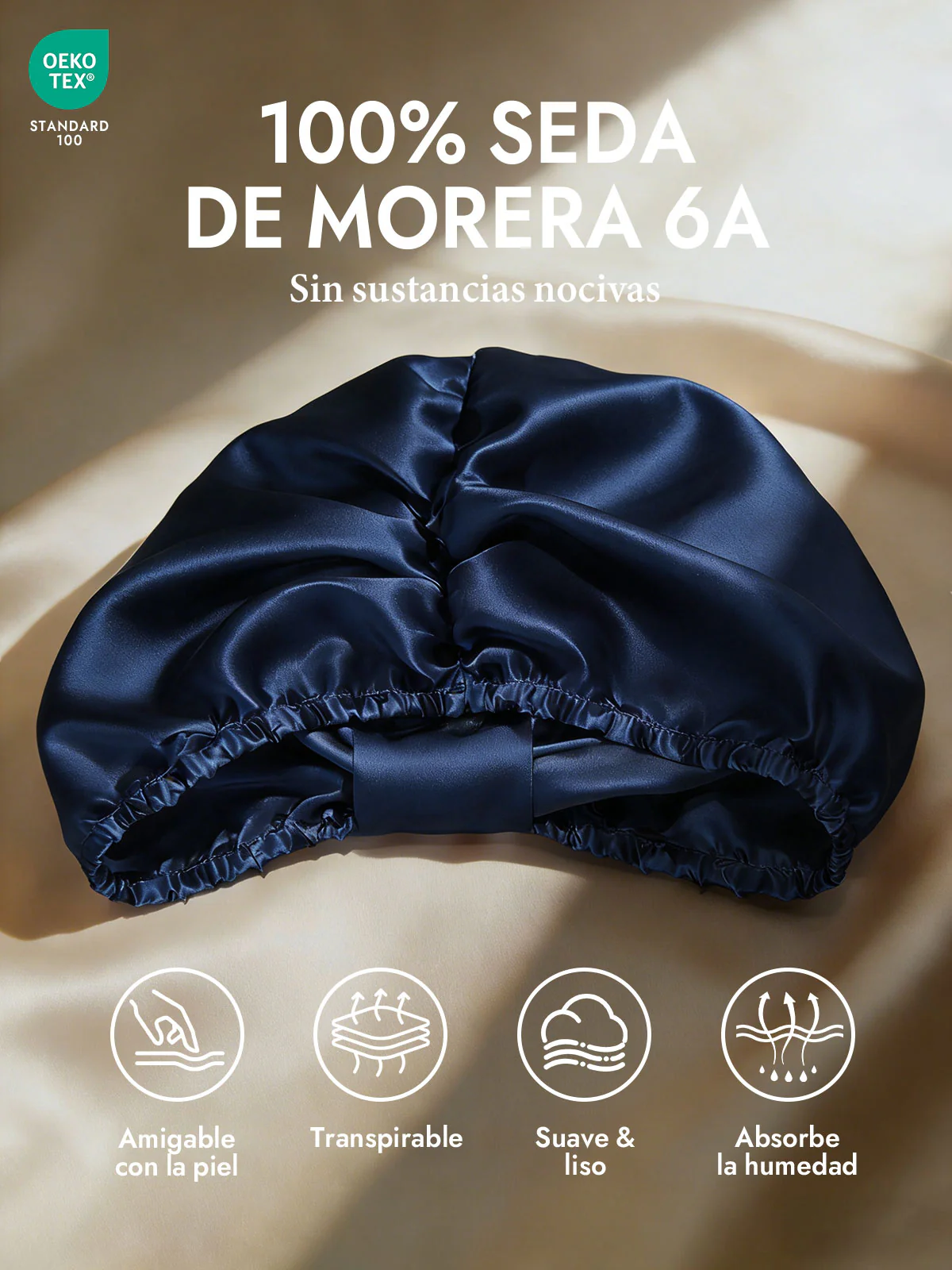 Gorro Turbante de Seda Pura - Image 14