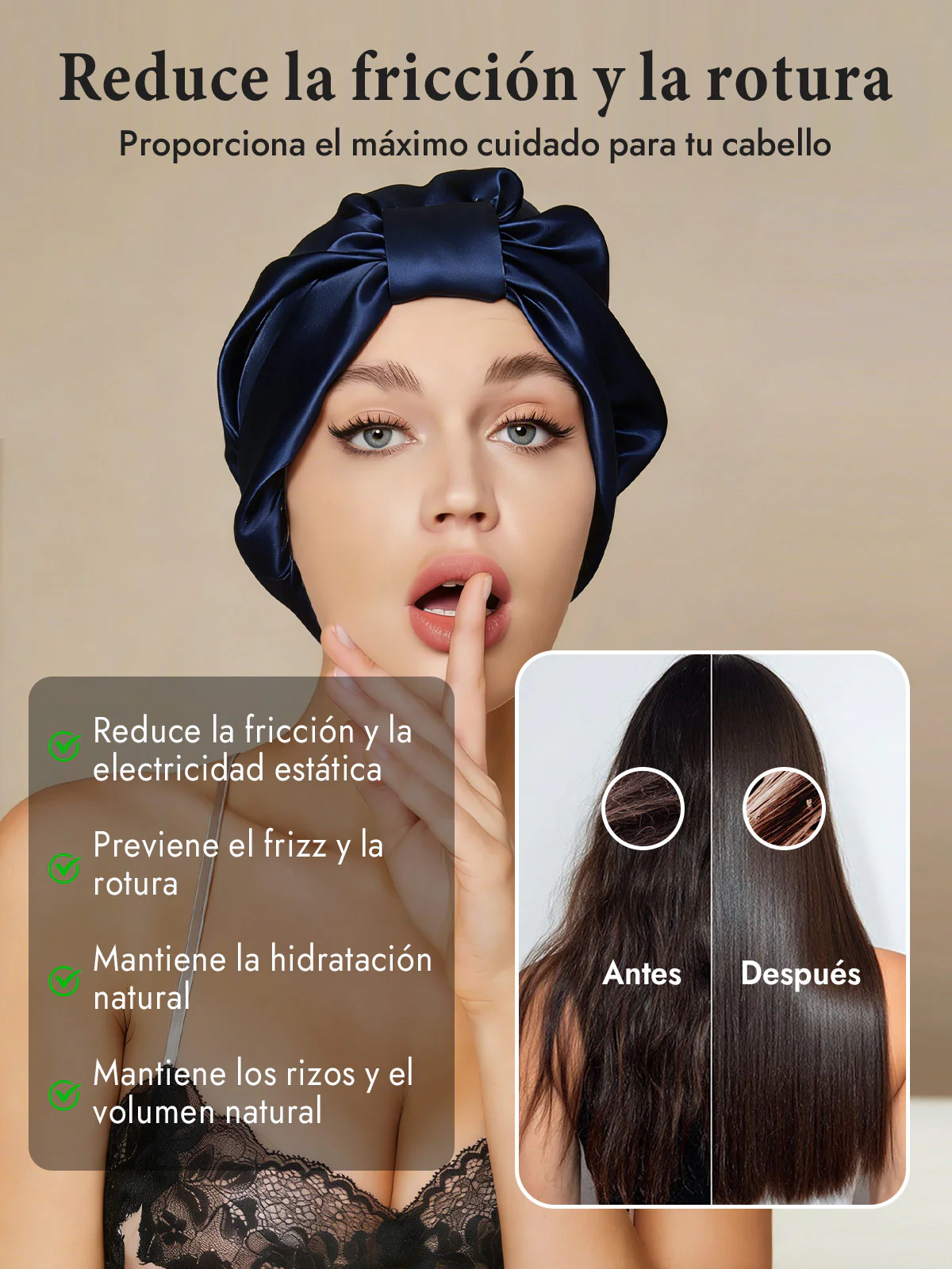 Gorro Turbante de Seda Pura - Image 15