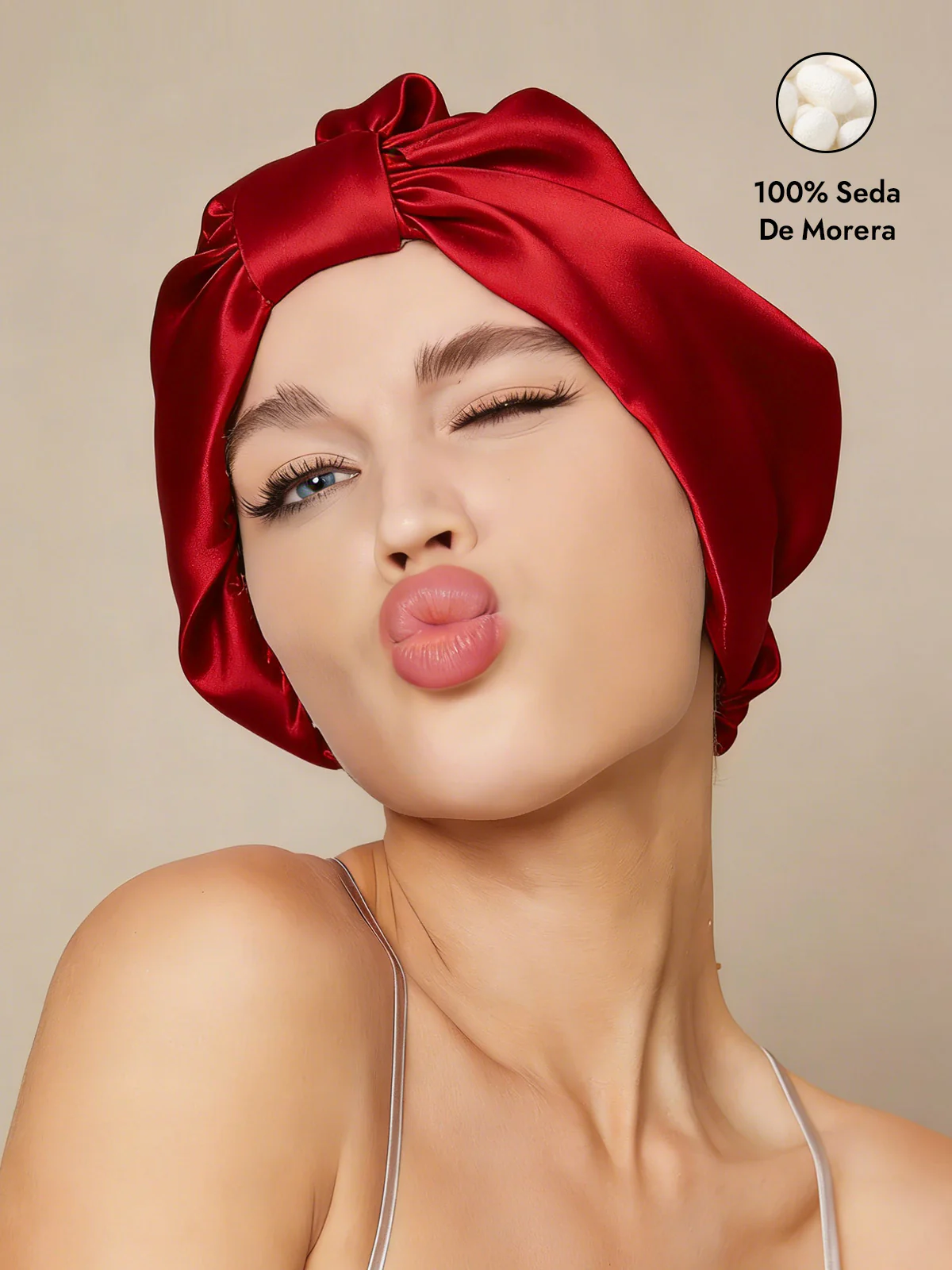 Gorro Turbante de Seda Pura - Image 19