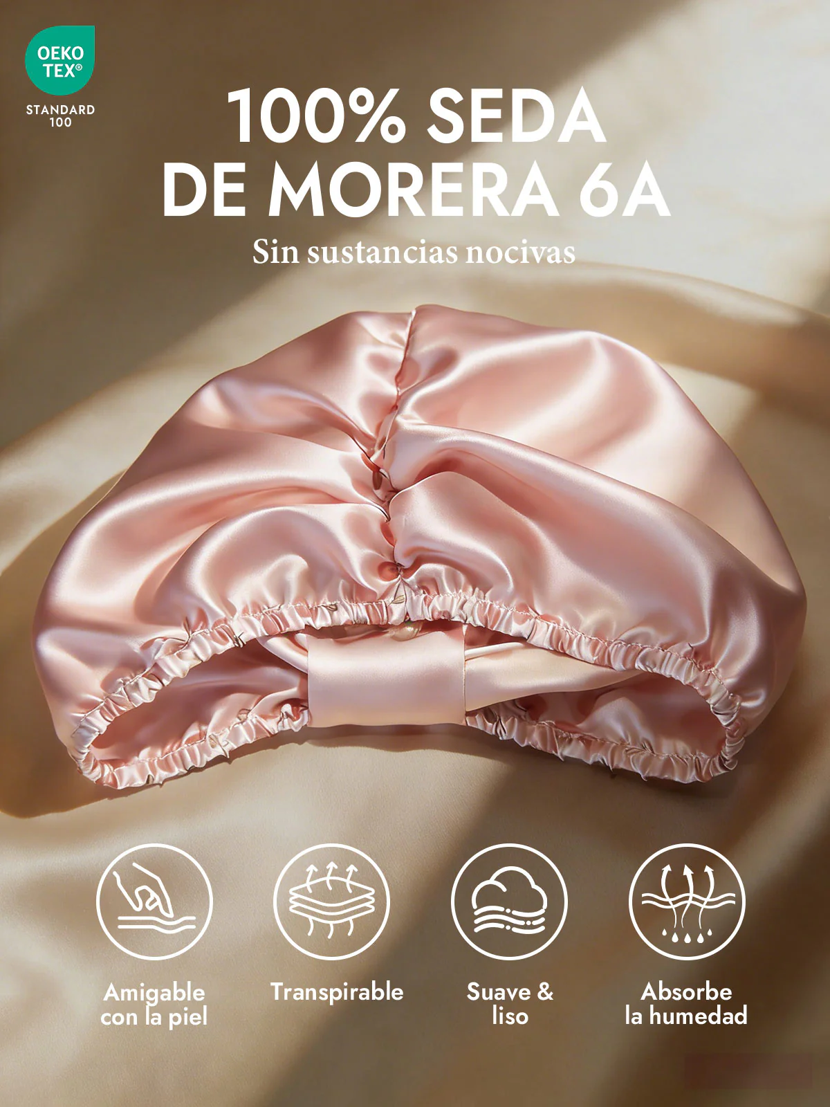 Gorro Turbante de Seda Pura - Image 32