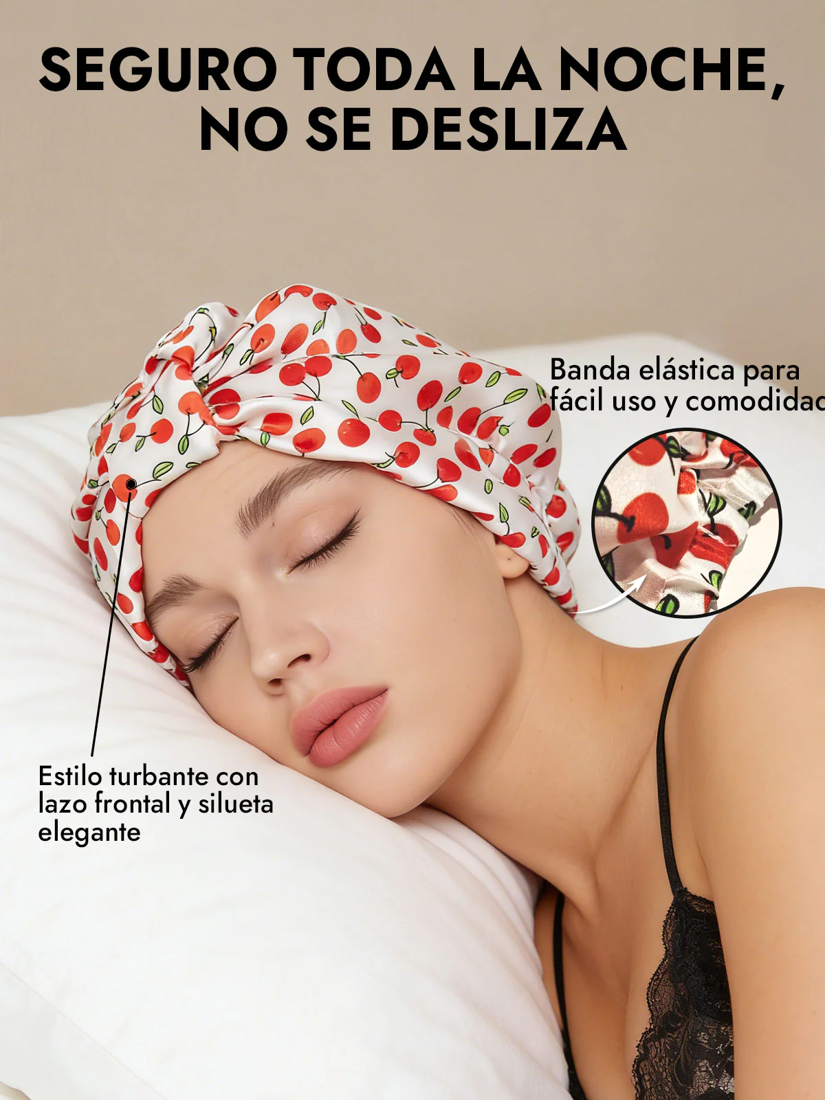 Gorro Turbante de Seda Pura - Image 4
