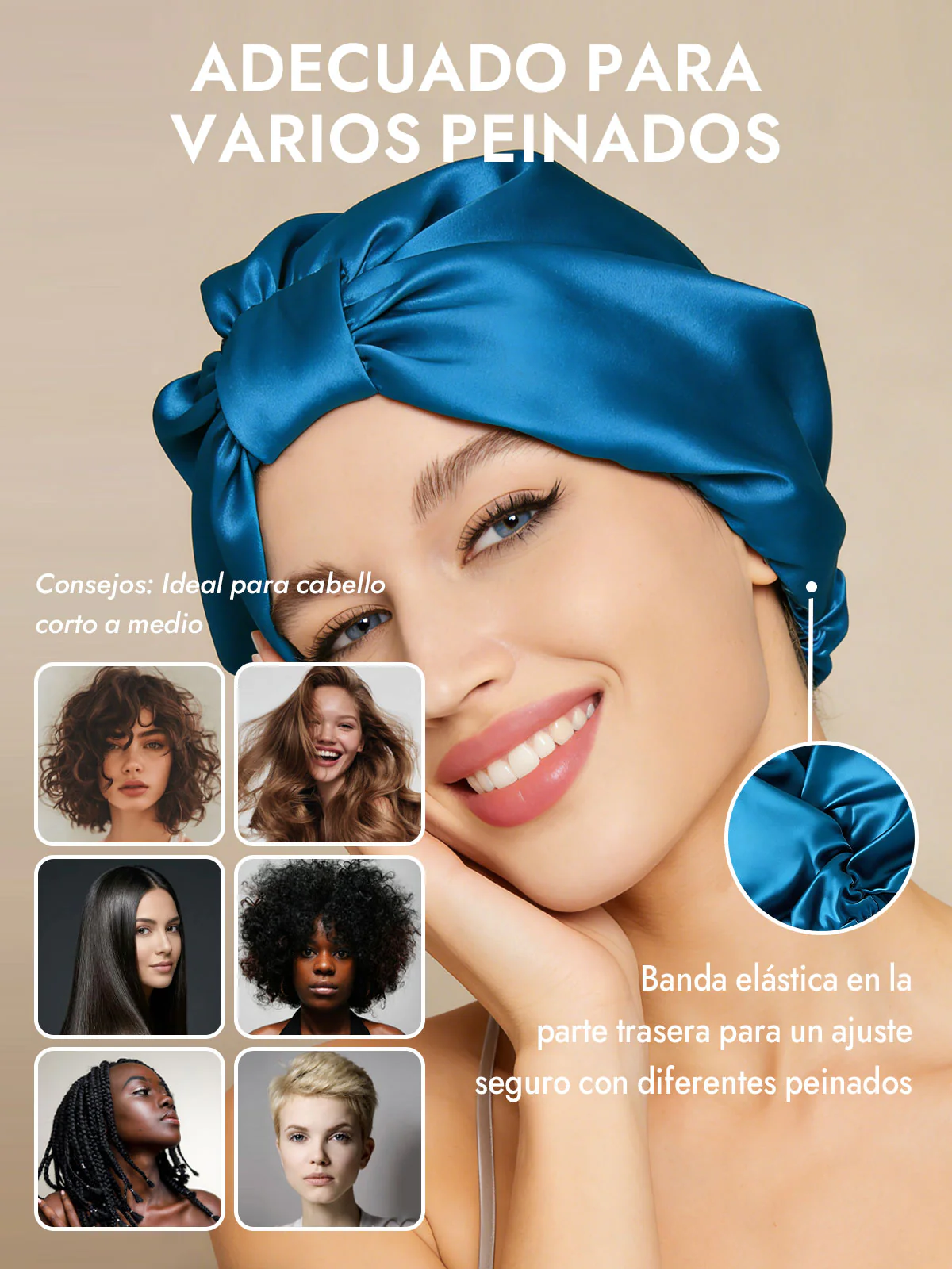 Gorro Turbante de Seda Pura - Image 47