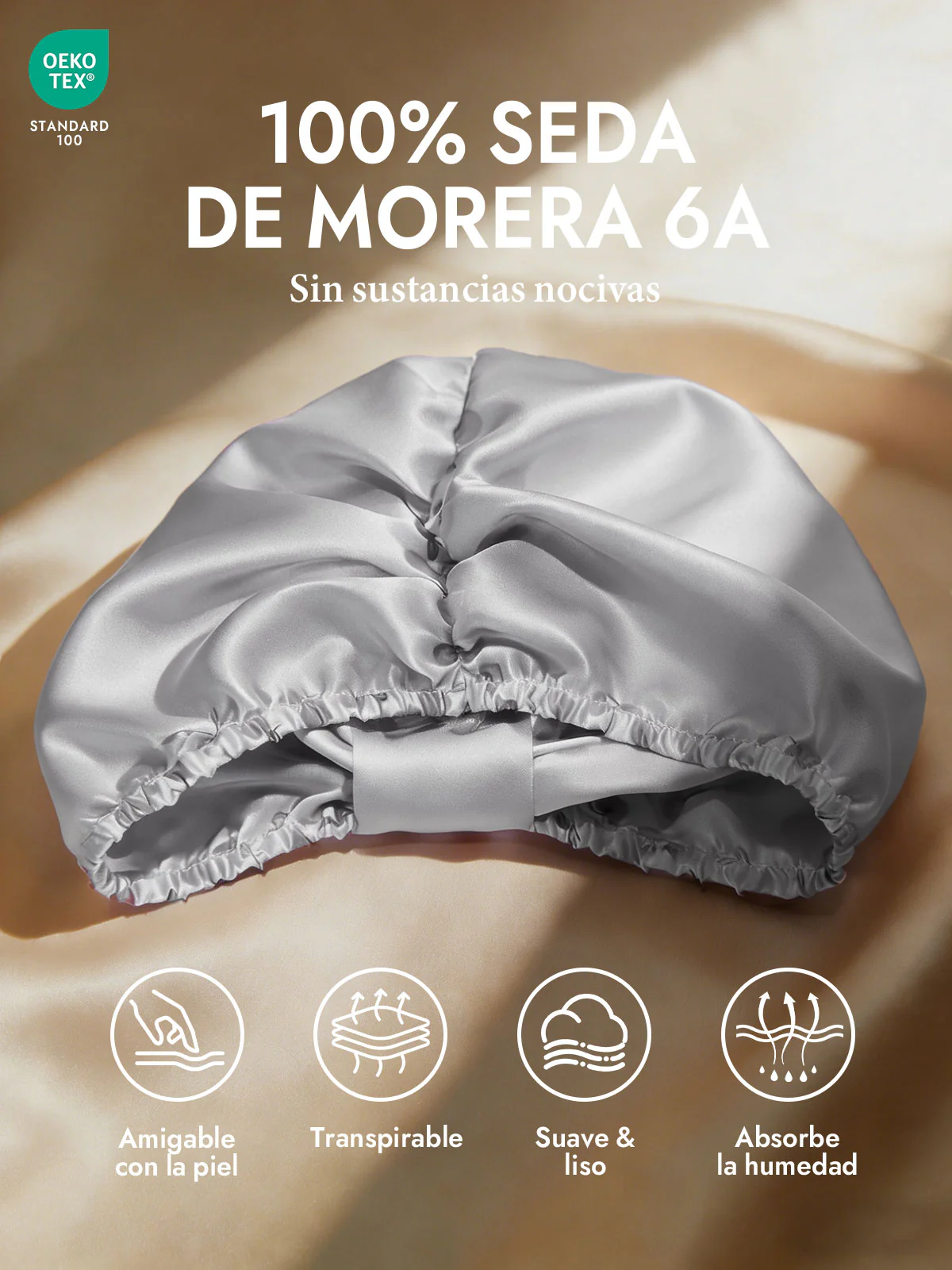 Gorro Turbante de Seda Pura - Image 62