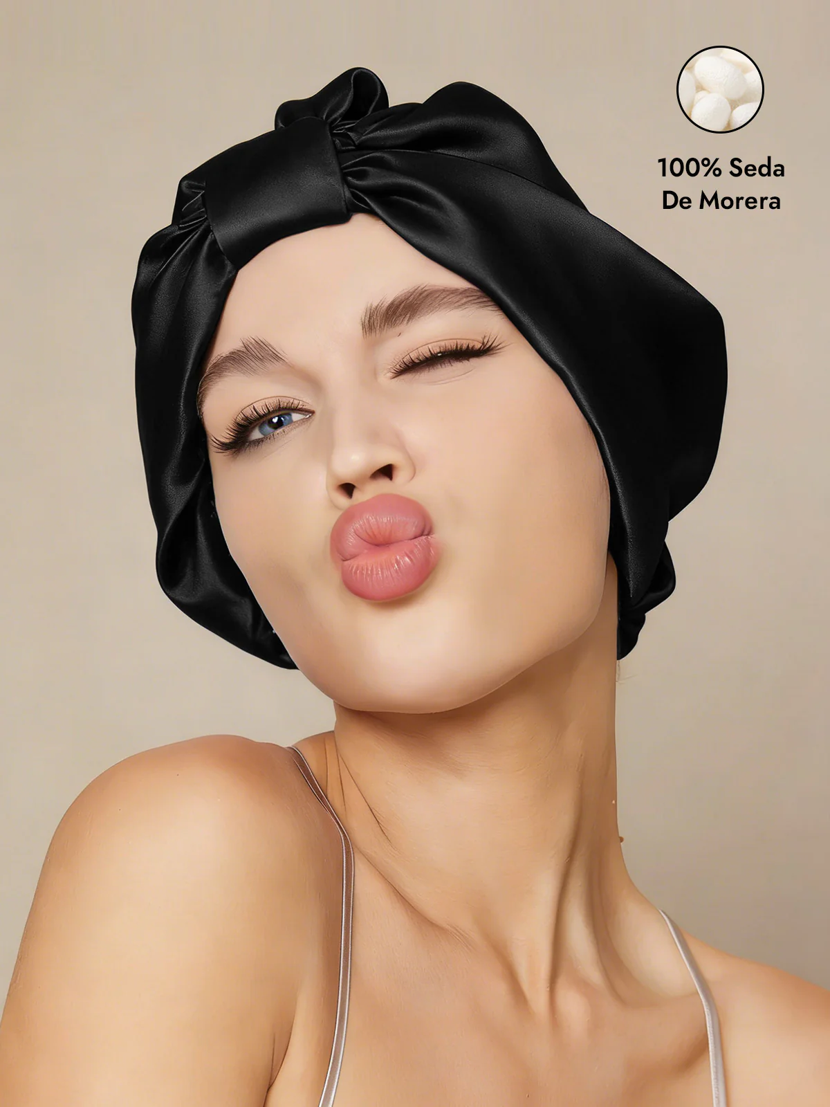 Gorro Turbante de Seda Pura - Image 7