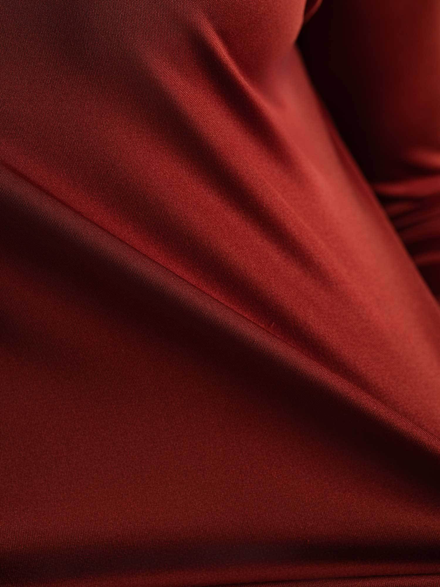 Top De Mujer De Pura Seda De Manga Larga Con Cuello Redondo - Image 31
