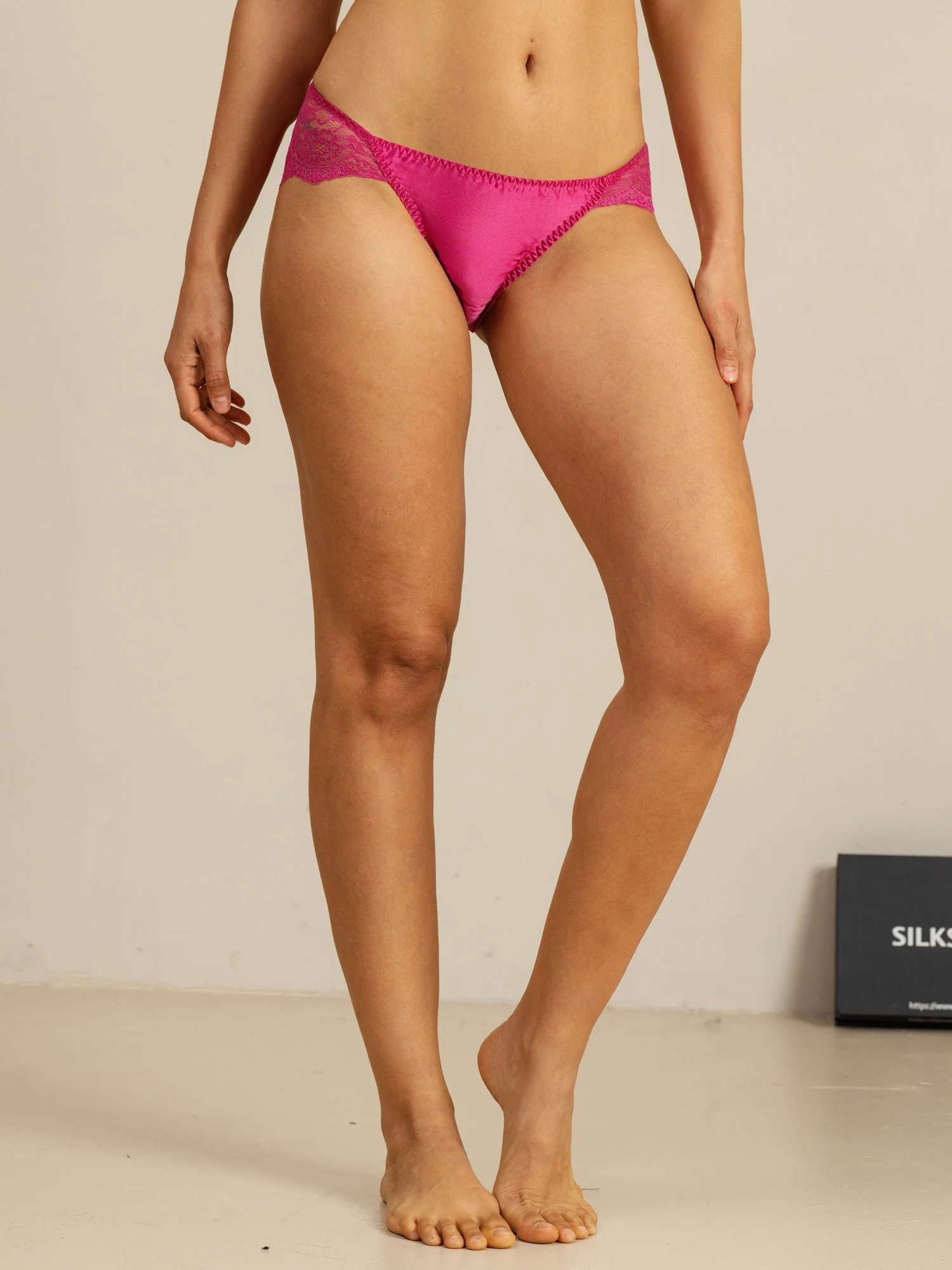 Braga Sexy Comfort De Seda Pura Con Encaje Ondulado - Image 11