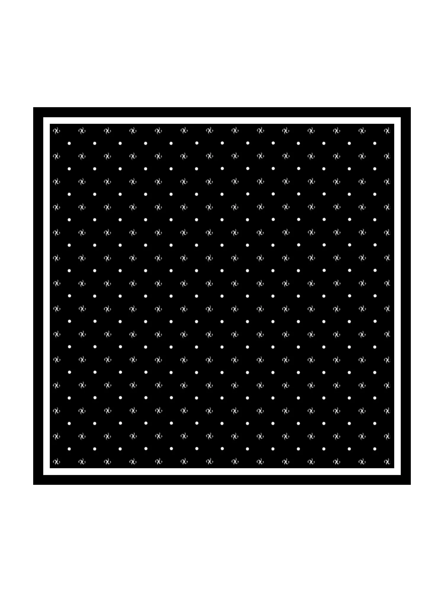 Pañuelo Cuadrado de Seda Pura SilkSilky Estampado de Marca - Tamaño 90x90cm