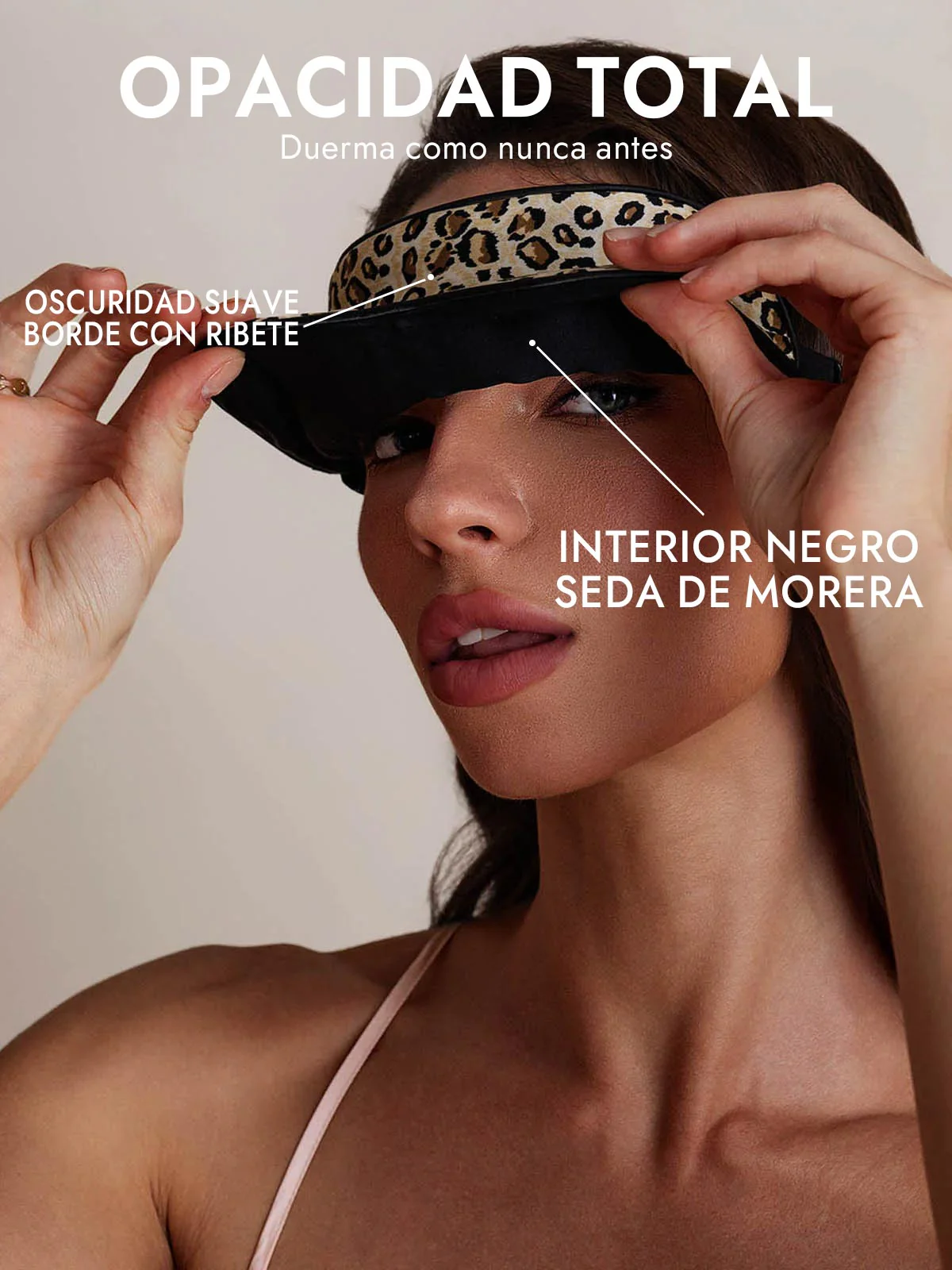 Pura Seda Elástica Banda Dormir Antifaz - Image 14