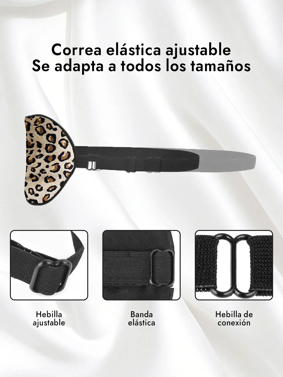 Pura Seda Elástica Banda Dormir Antifaz - Image 16