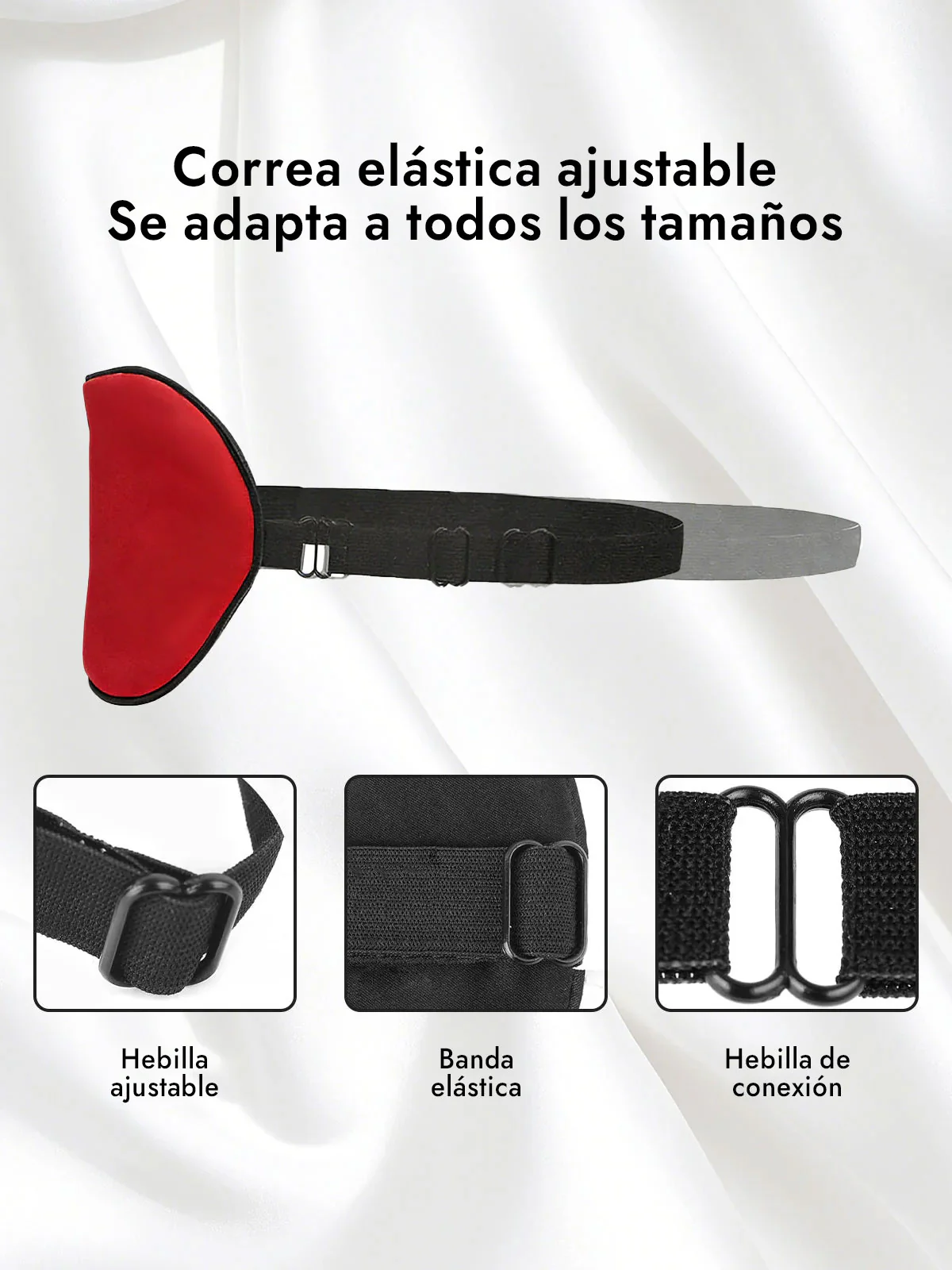 Pura Seda Elástica Banda Dormir Antifaz - Image 76