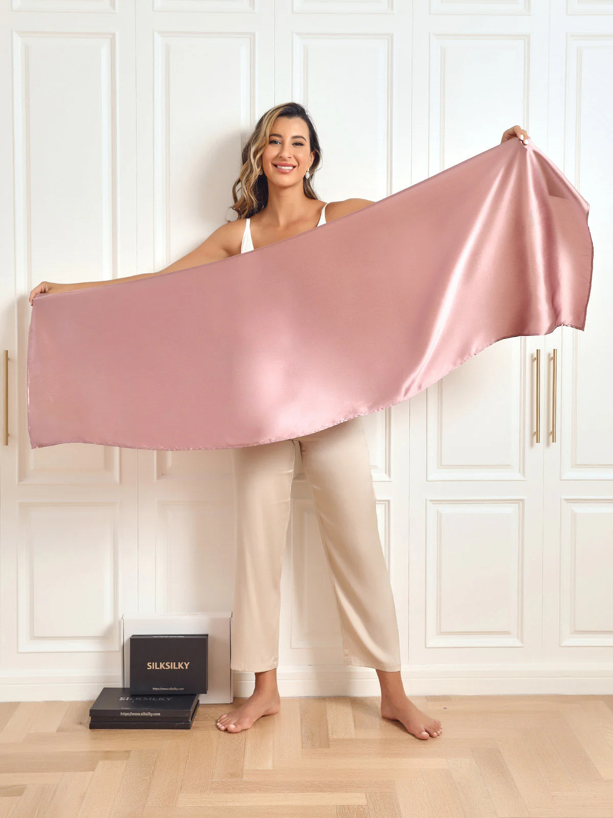 Pura Seda Bufanda larga/chal 170x53cm/67 - Image 39