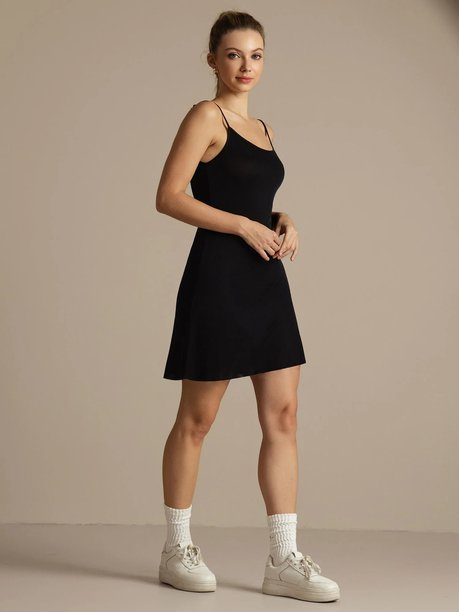 Camisón Casual Mujer Tirantes Finos Cuello Redondo Seda Pura - Image 6