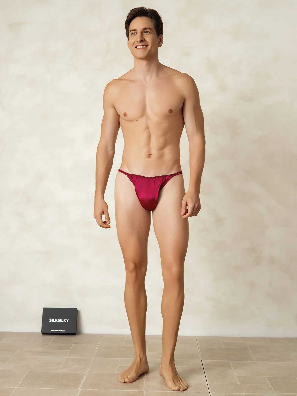 100% Seda de Morera Tanga Hombre Ropa Interior - Image 20