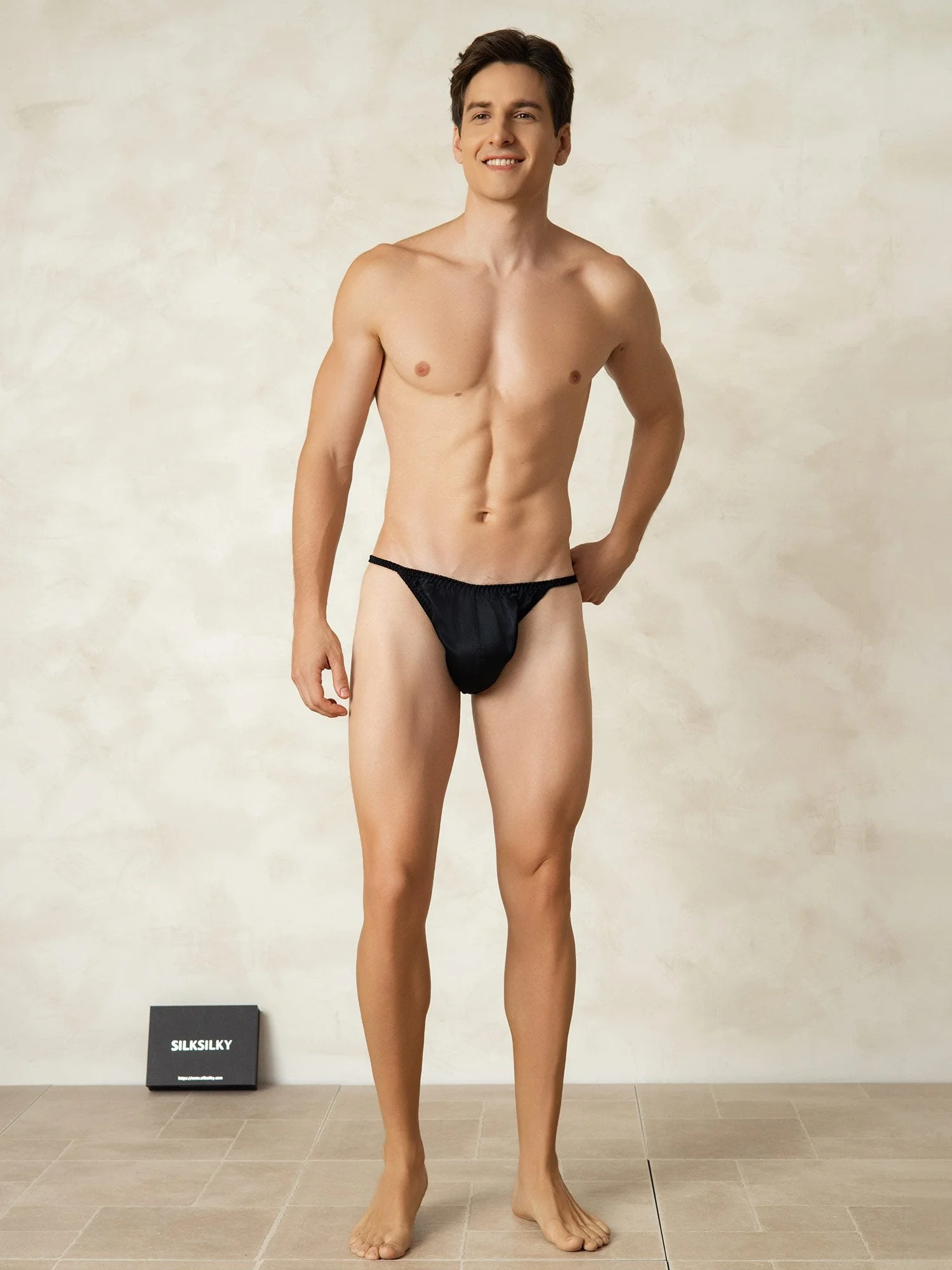 100% Seda de Morera Tanga Hombre Ropa Interior - Image 8