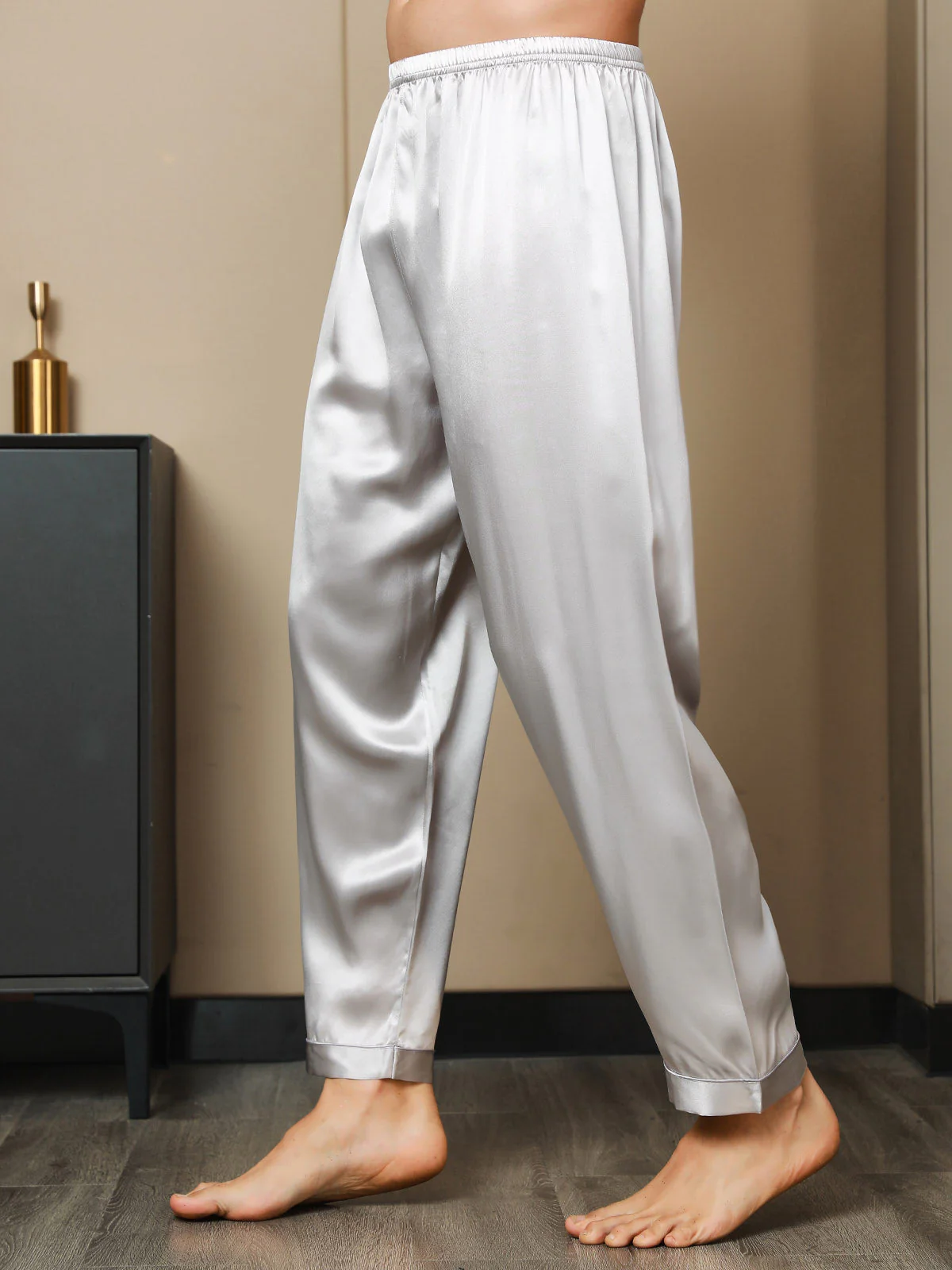 Seda Pura Casual Dormir Pantalones - Image 23