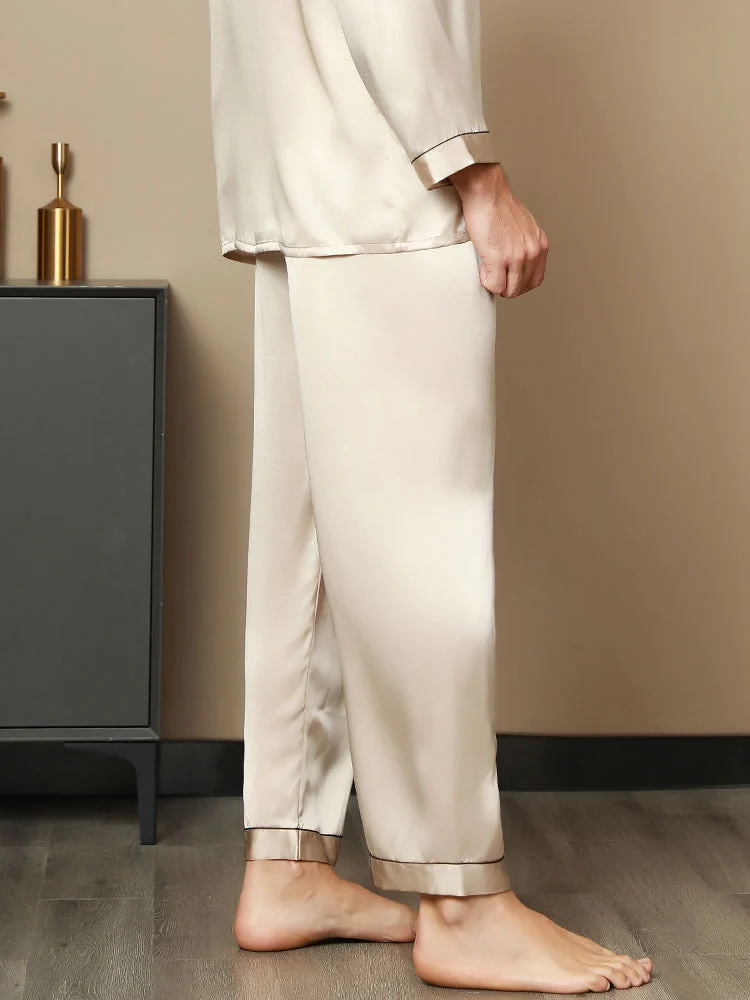 Seda Pura Casual Dormir Pantalones - Image 31