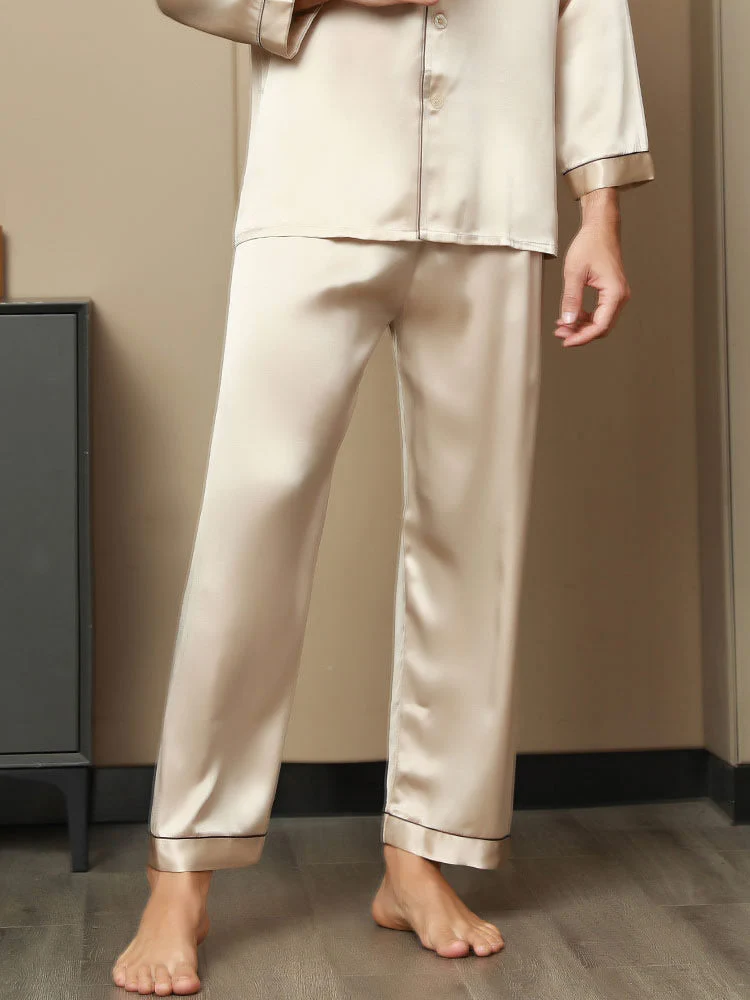Seda Pura Casual Dormir Pantalones - Image 32