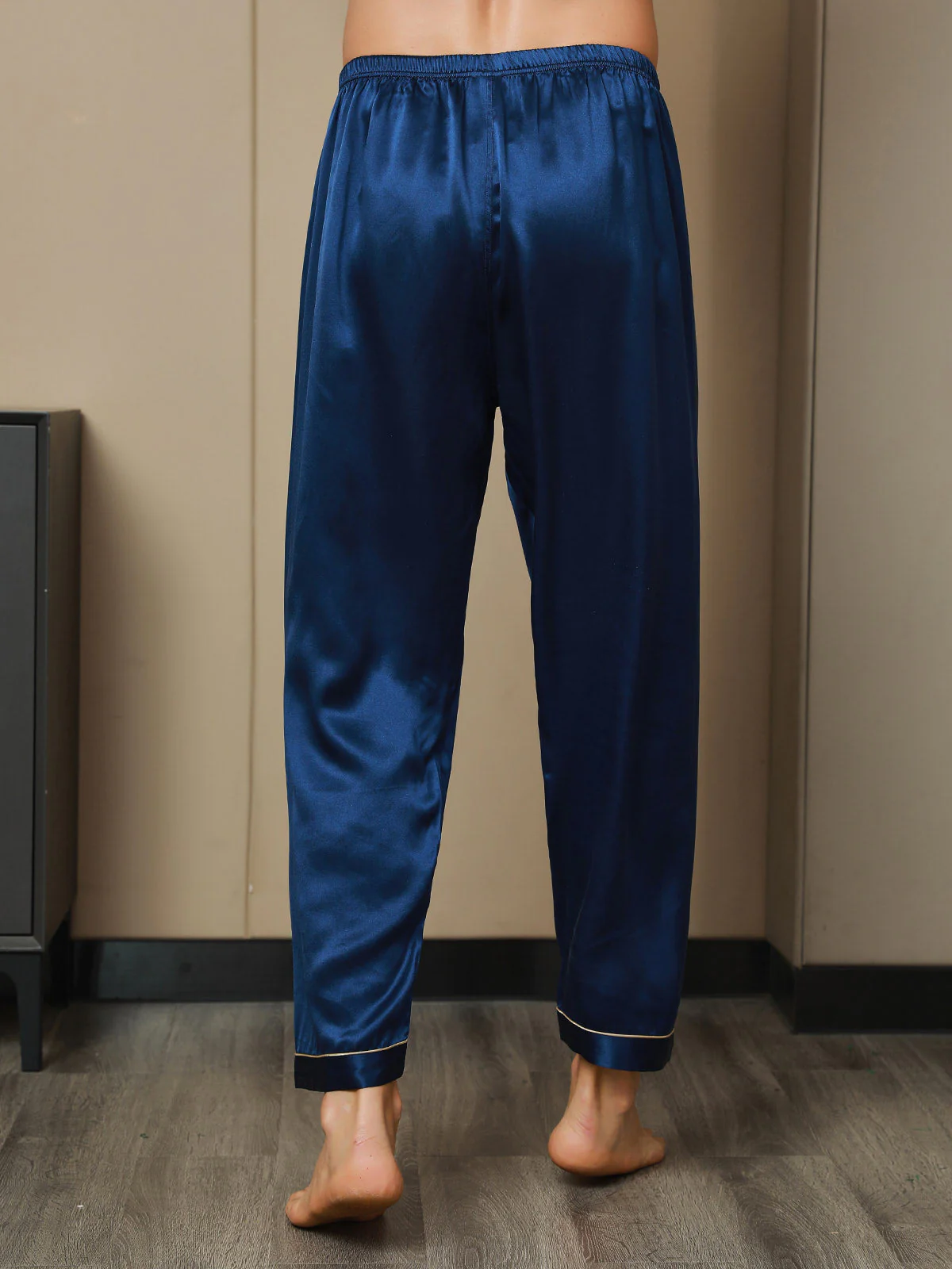Seda Pura Casual Dormir Pantalones - Image 8