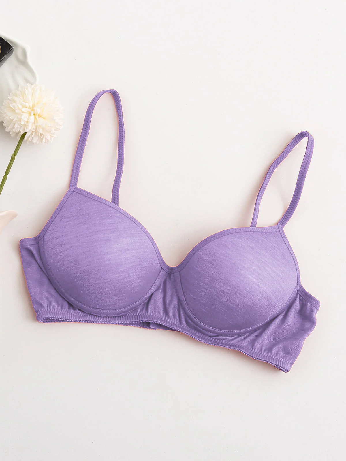 Bralette Deportiva Sin Aros De Jersey De Seda Cómoda - Image 47