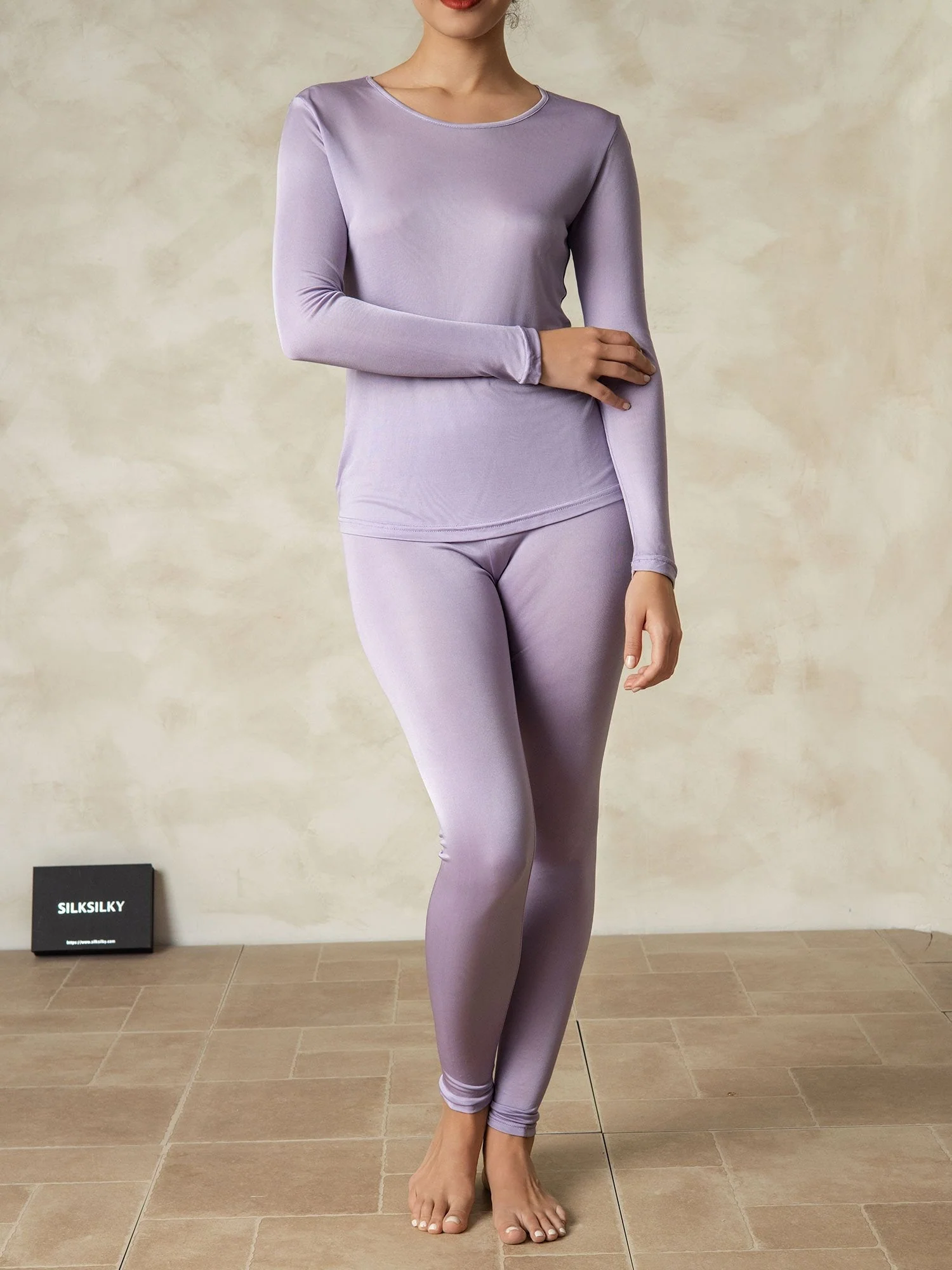 Ropa Interior De Mujer De Manga Larga De Jersey De Seda - Image 12