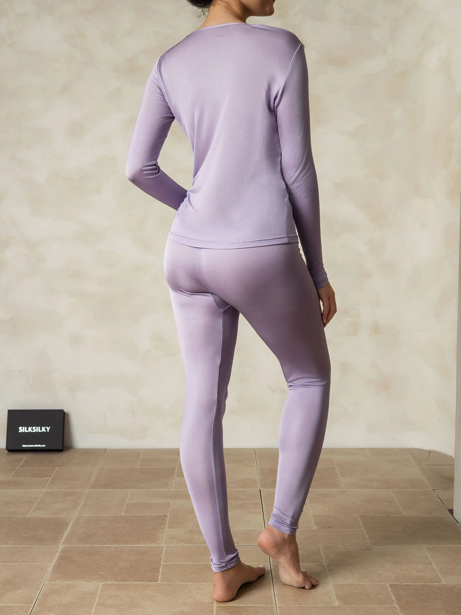 Ropa Interior De Mujer De Manga Larga De Jersey De Seda - Image 13