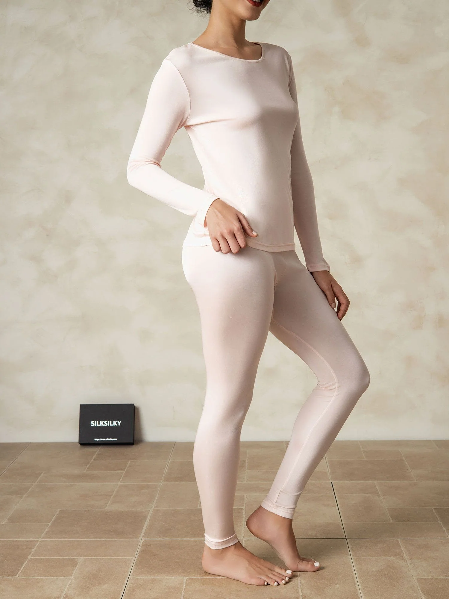 Ropa Interior De Mujer De Manga Larga De Jersey De Seda - Image 28