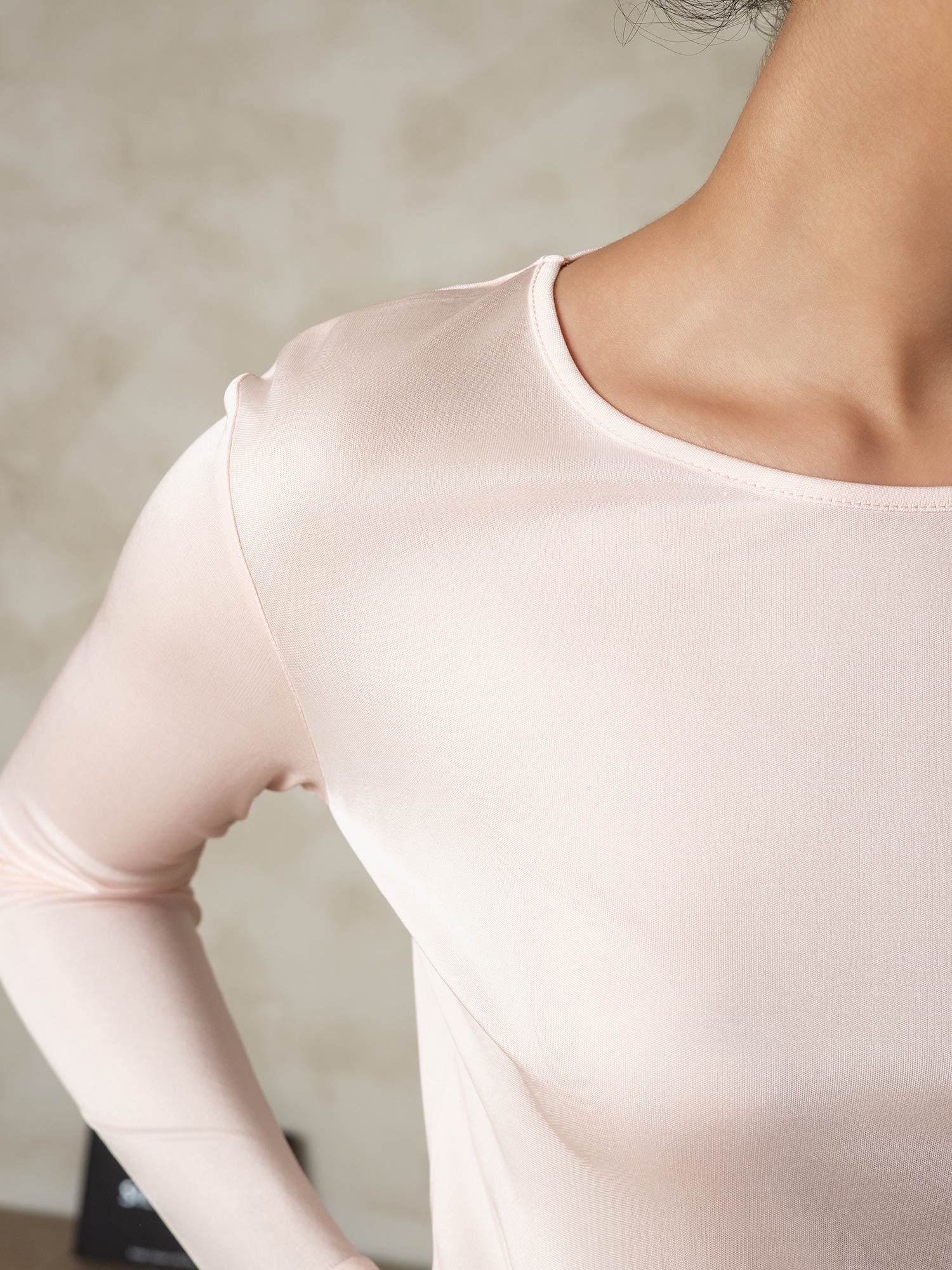 Ropa Interior De Mujer De Manga Larga De Jersey De Seda - Image 33