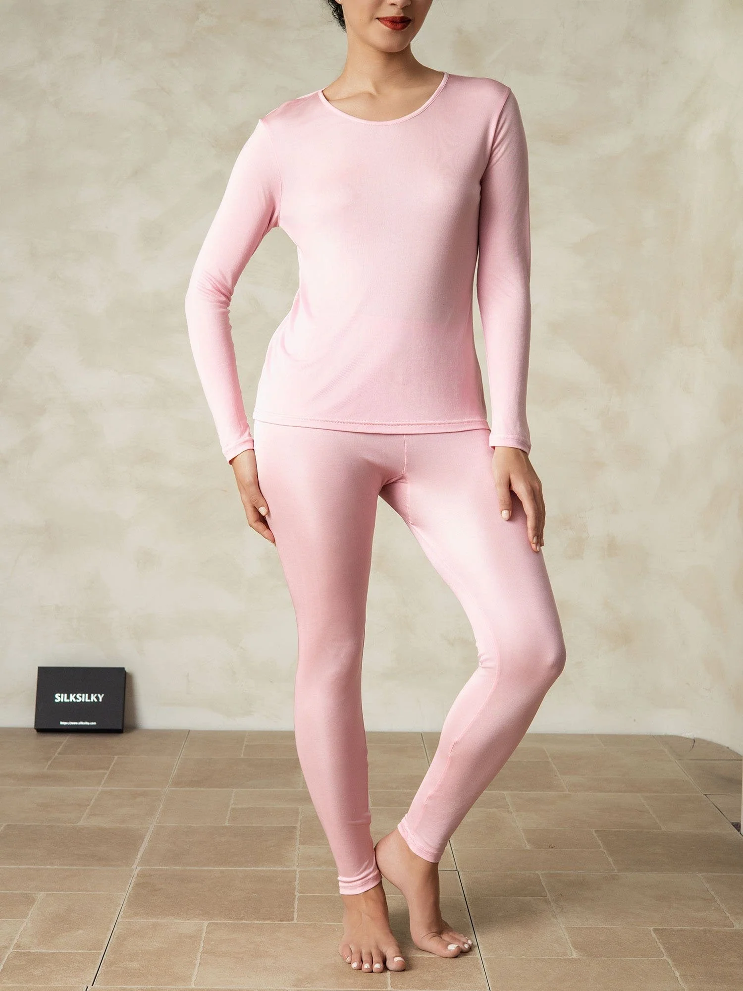 Ropa Interior De Mujer De Manga Larga De Jersey De Seda - Image 41